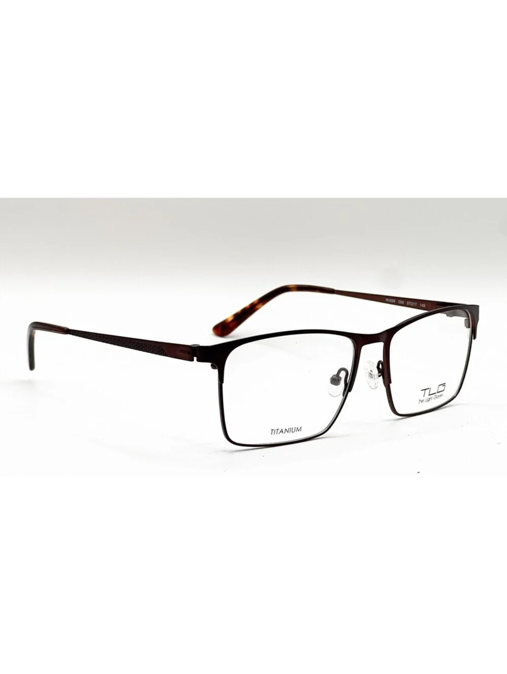 Tlg NU028 C02 Matte Brown Full Rim Authentic Eyeglass Frames 57-17-145
